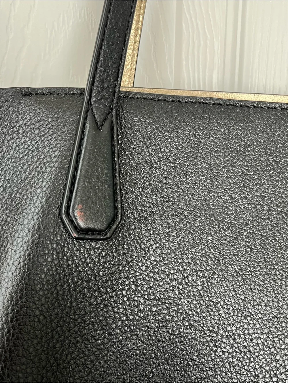 Tory Burch Black Pebbled Leather Tote